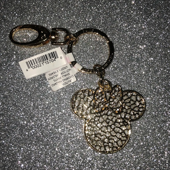 New Disney Parks Diamond Minnie Mouse keychain - Picture 3 of 5